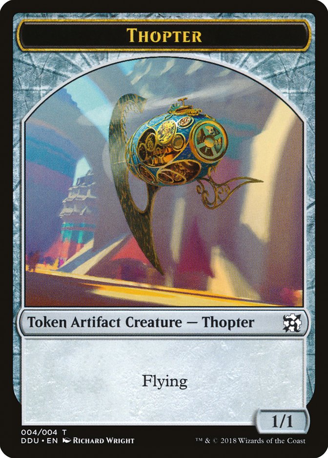 Thopter Token (004/004) [Duel Decks: Elves vs. Inventors Tokens] Magic: The Gathering
