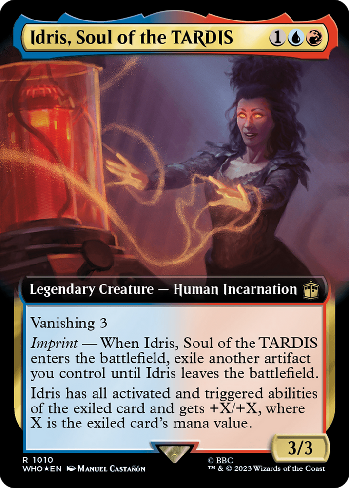 Idris, Soul of the TARDIS (Extended Art) (Surge Foil) [Doctor Who] Magic: The Gathering
