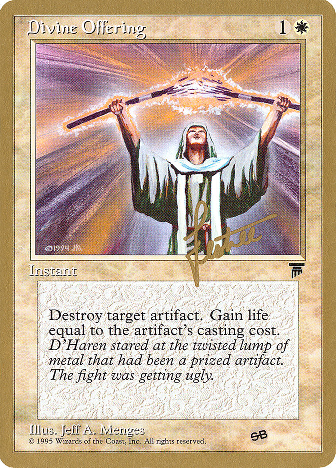 Divine Offering (Bertrand Lestree) (SB) [Pro Tour Collector Set] Magic: The Gathering