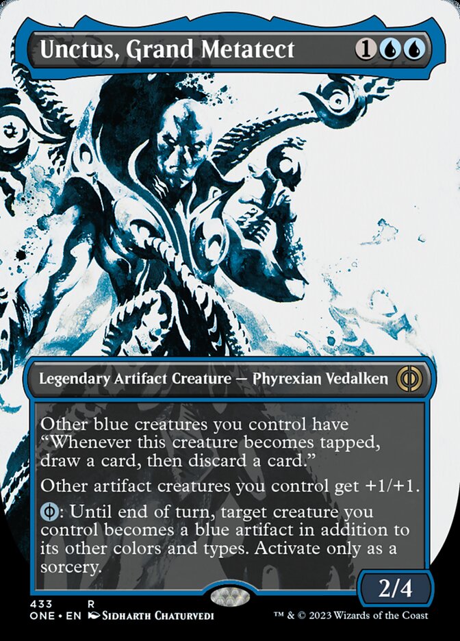 Unctus, Grand Metatect (Borderless Ichor Step-and-Compleat Foil) [Phyrexia: All Will Be One] Magic: The Gathering