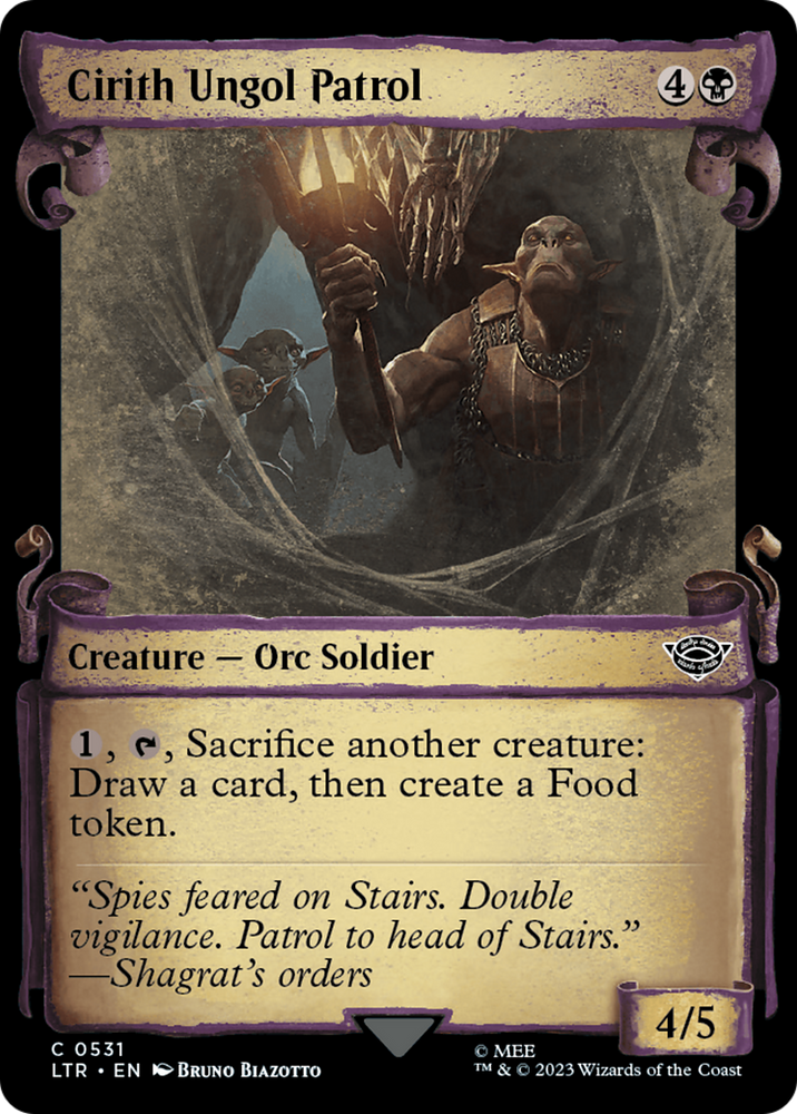 Cirith Ungol Patrol [The Lord of the Rings: Tales of Middle-Earth Showcase Scrolls] Magic: The Gathering
