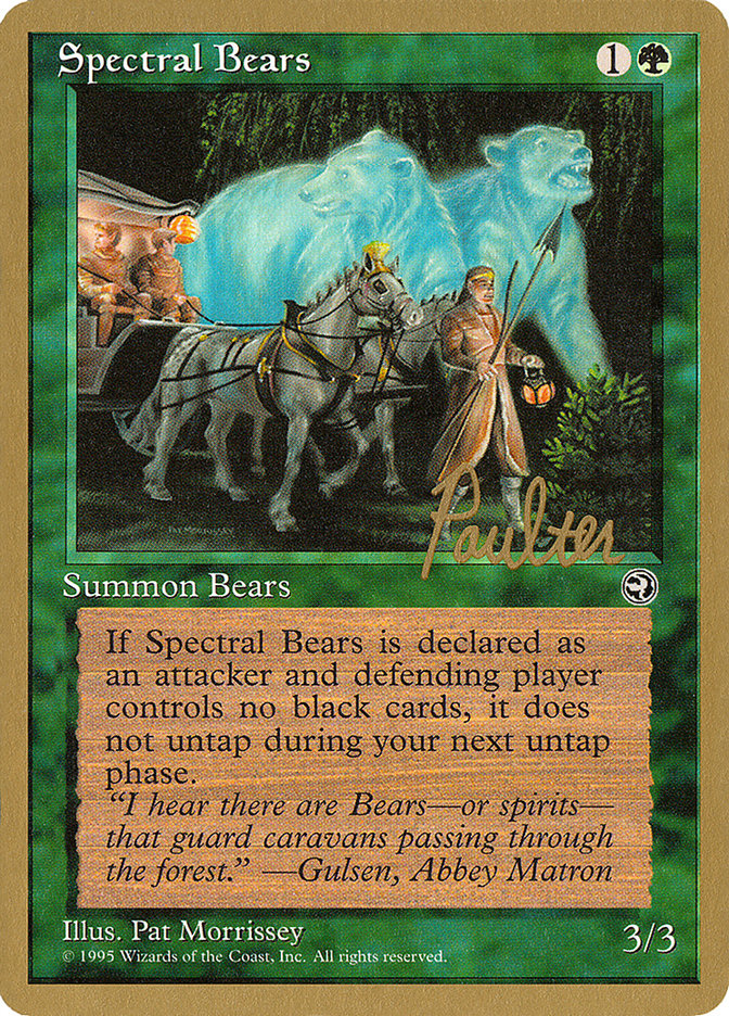 Spectral Bears (Preston Poulter) [Pro Tour Collector Set] Magic: The Gathering