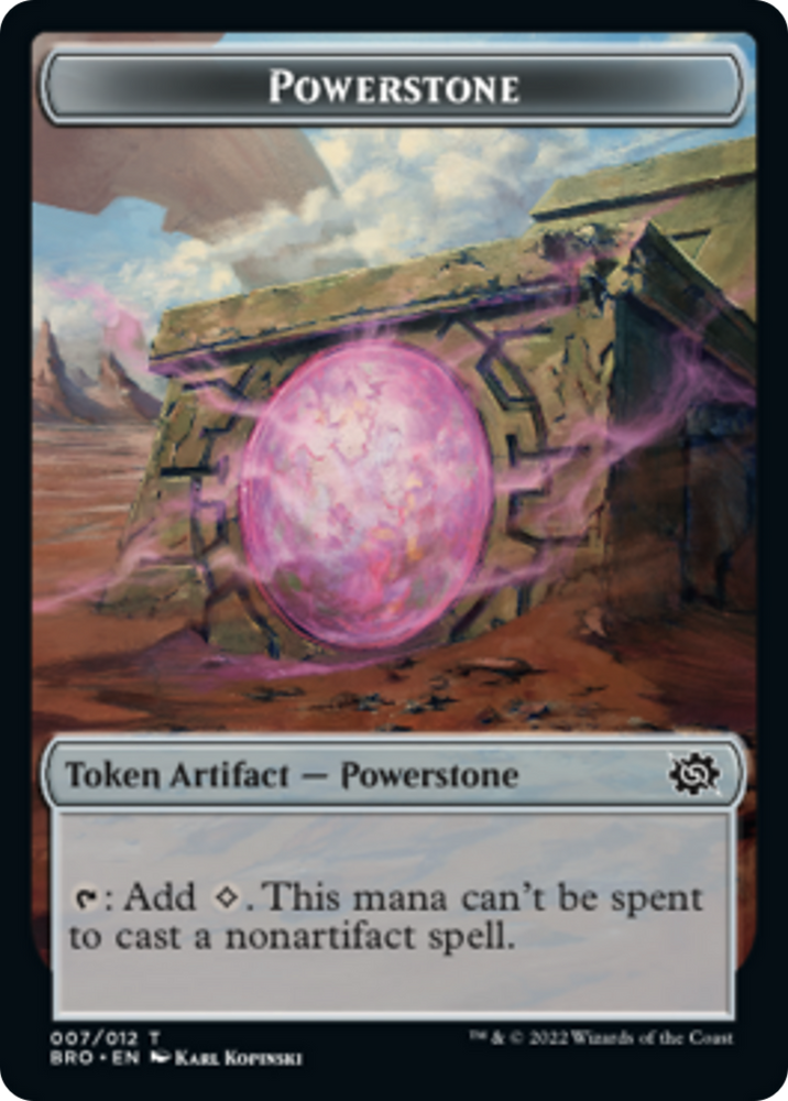 Powerstone Token [The Brothers' War Tokens] Magic: The Gathering