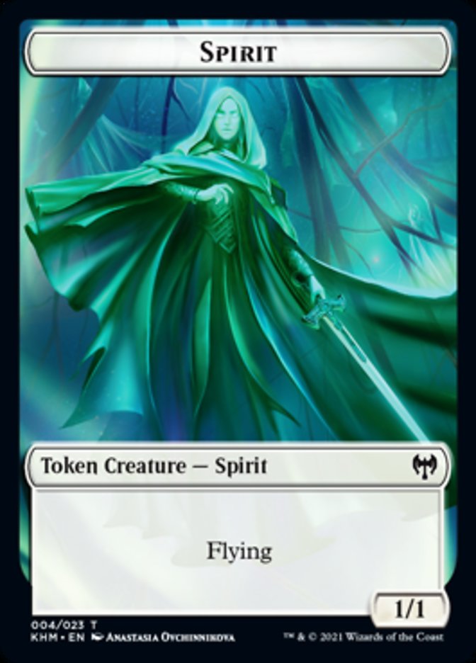 Spirit Token [Kaldheim Tokens] Magic: The Gathering