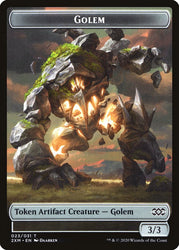 Elephant // Golem Double-Sided Token [Double Masters Tokens] Magic: The Gathering