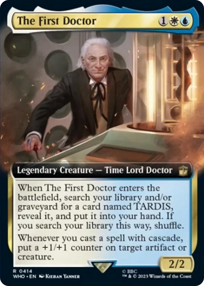 The First Doctor (Extended Art) [Doctor Who] Magic: The Gathering