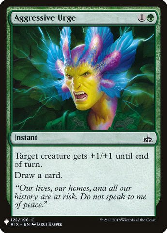 Aggressive Urge [Mystery Booster] Magic: The Gathering