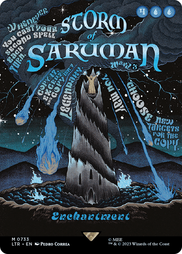 Storm of Saruman (Borderless Poster) [The Lord of the Rings: Tales of Middle-Earth] Magic: The Gathering