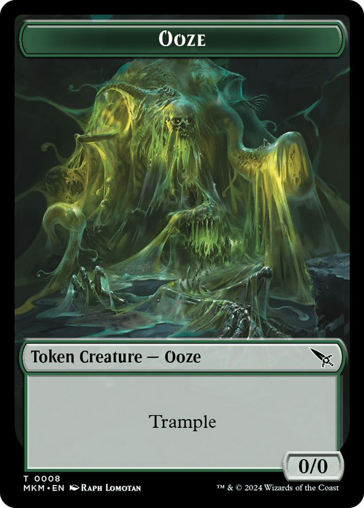 Detective // Ooze Double-Sided Token [Murders at Karlov Manor Tokens] Magic: The Gathering
