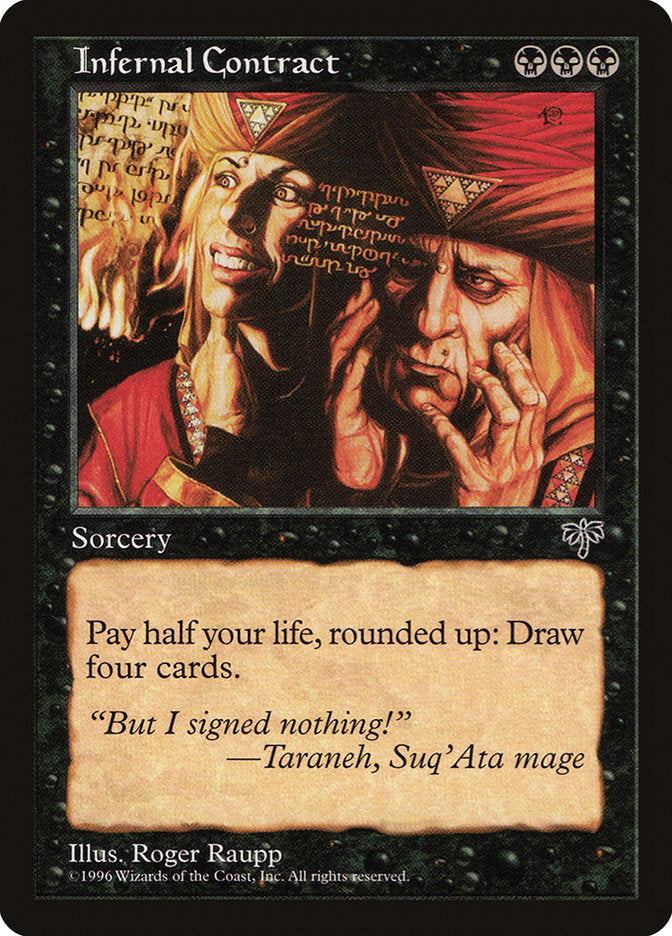 Infernal Contract [Mirage] Magic: The Gathering