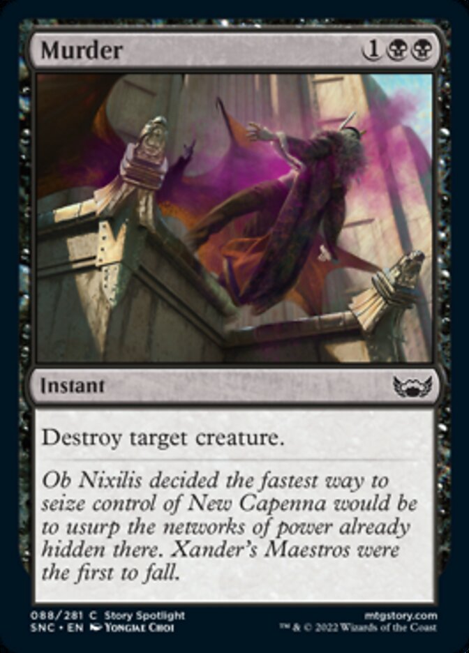 Murder [Streets of New Capenna] Magic: The Gathering