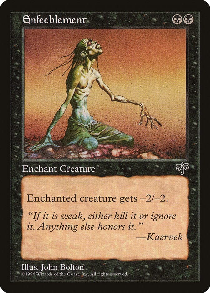 Enfeeblement [Mirage] Magic: The Gathering