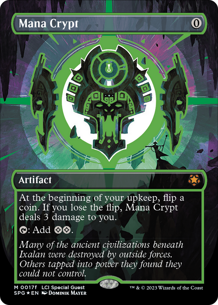 Mana Crypt (0017f) (Borderless) [The Lost Caverns of Ixalan Special Guests] Magic: The Gathering