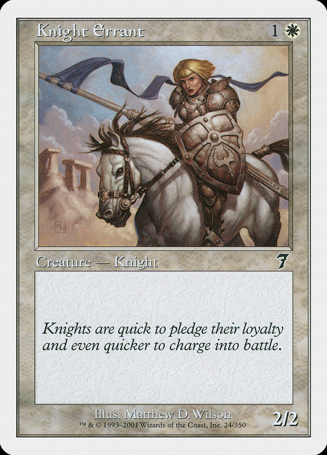 Knight Errant [Seventh Edition] Magic: The Gathering