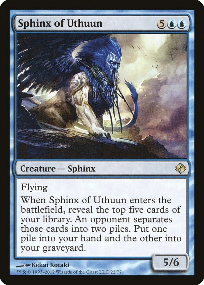 Sphinx of Uthuun [Duel Decks: Venser vs. Koth] Magic: The Gathering