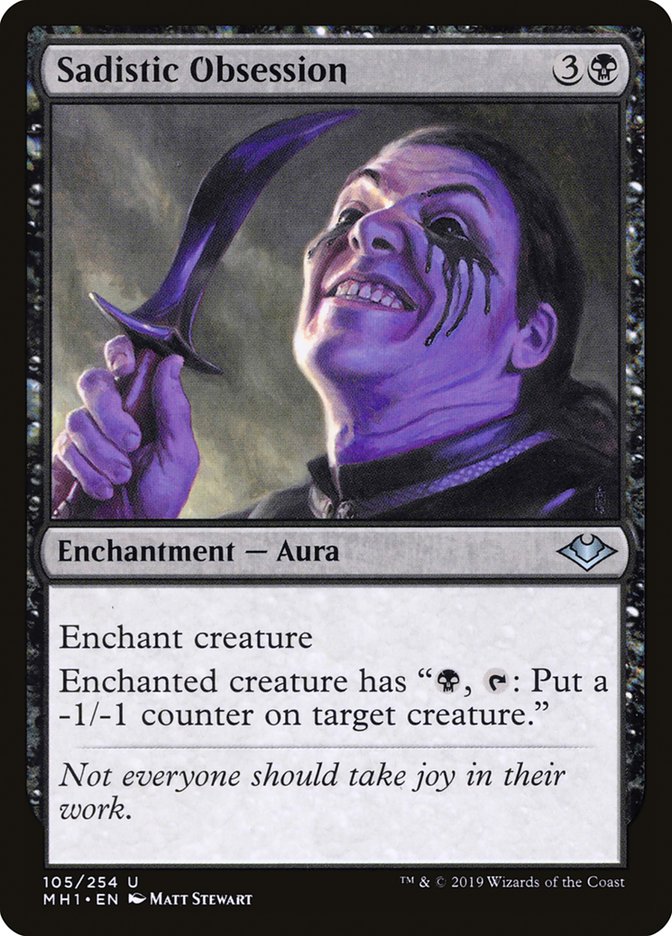 Sadistic Obsession [Modern Horizons] Magic: The Gathering