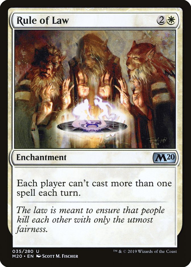 Rule of Law [Core Set 2020] Magic: The Gathering