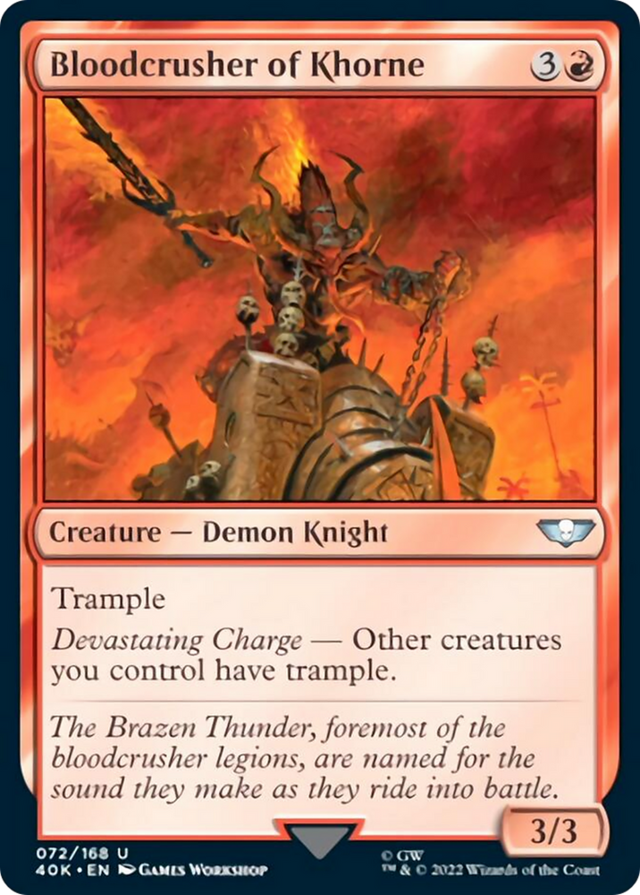 Bloodcrusher of Khorne [Warhammer 40,000] Magic: The Gathering