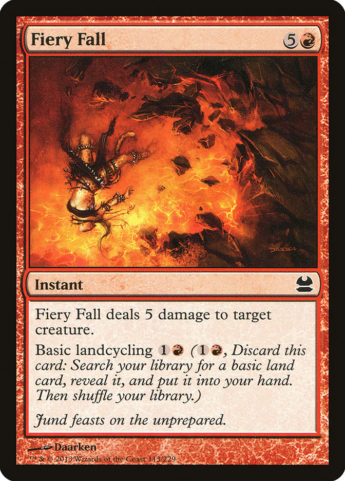 Fiery Fall [Modern Masters] Magic: The Gathering