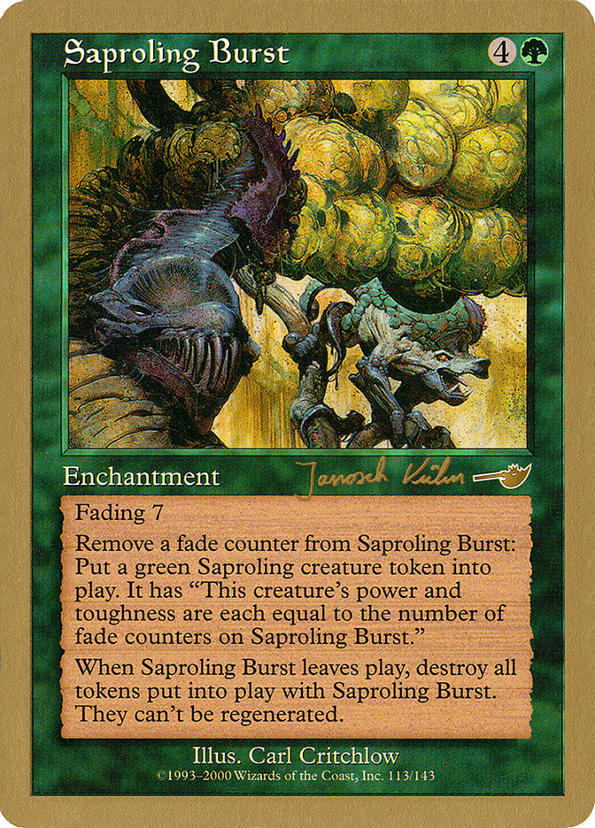Saproling Burst (Janosch Kuhn) [World Championship Decks 2000] Magic: The Gathering