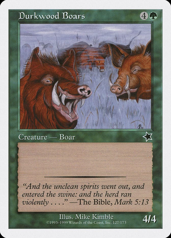Durkwood Boars [Starter 1999] Magic: The Gathering