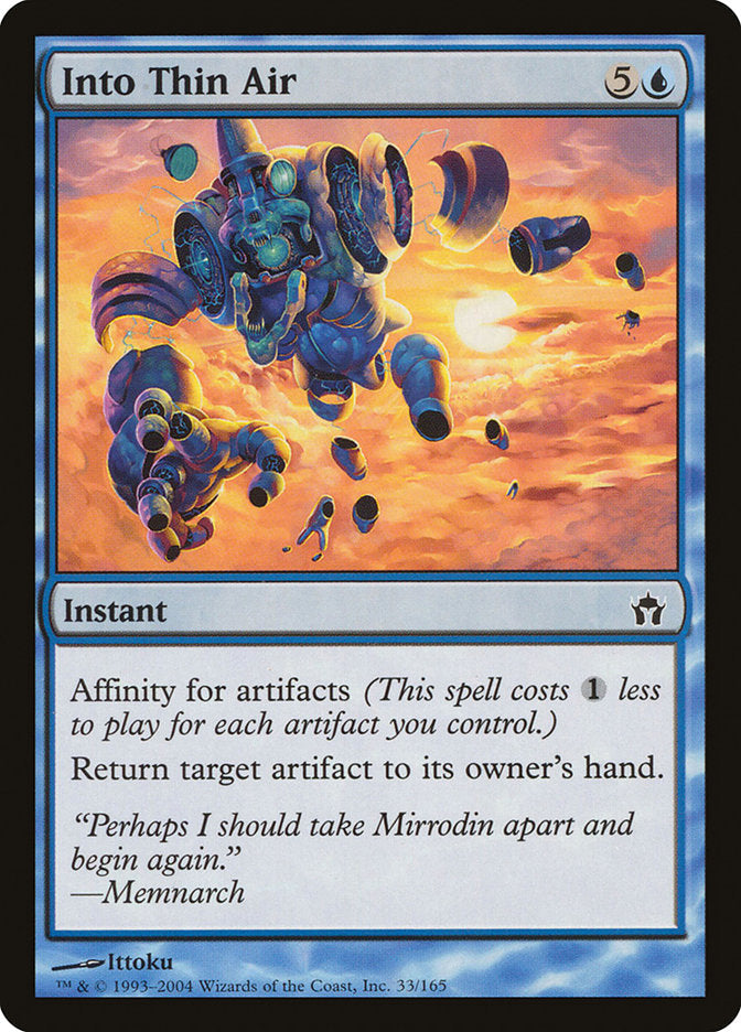 Into Thin Air [Fifth Dawn] Magic: The Gathering