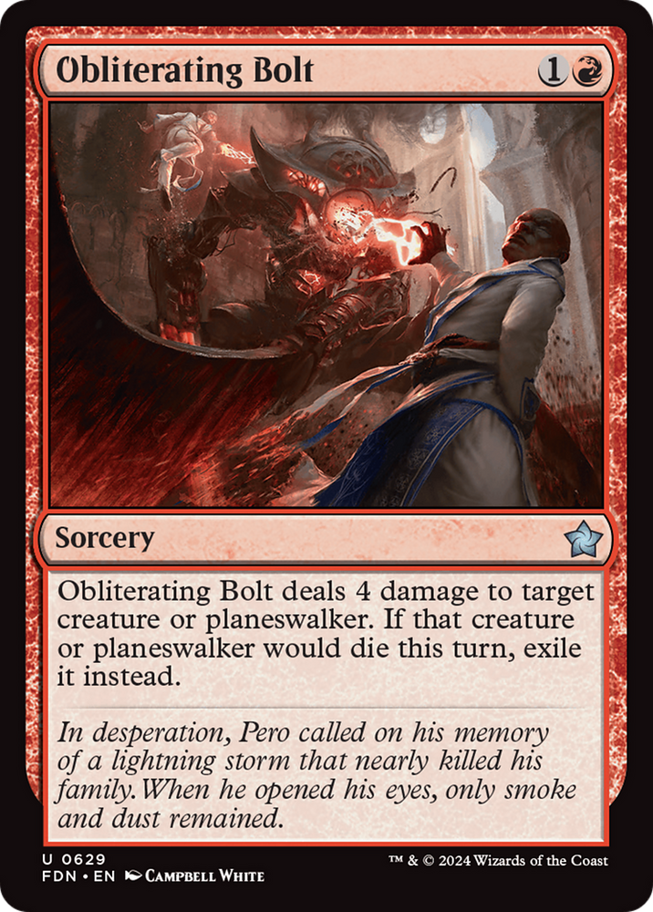 Obliterating Bolt [Foundations] Magic: The Gathering