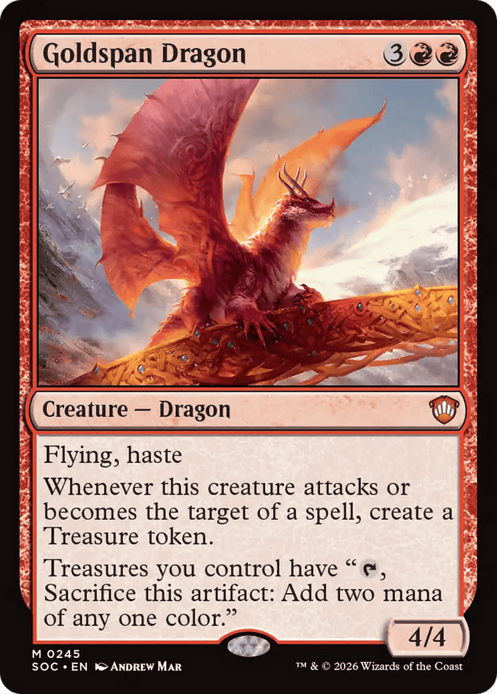 Goldspan Dragon [Secrets of Strixhaven Commander]