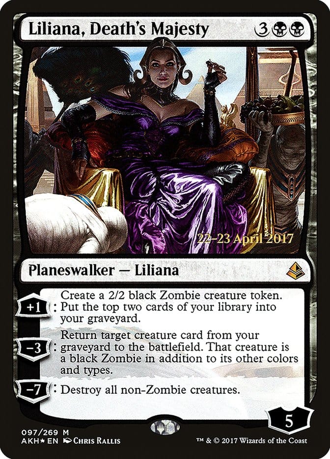 Liliana, Death's Majesty [Amonkhet Prerelease Promos] Magic: The Gathering