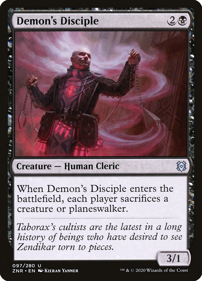 Demon's Disciple [Zendikar Rising] Magic: The Gathering