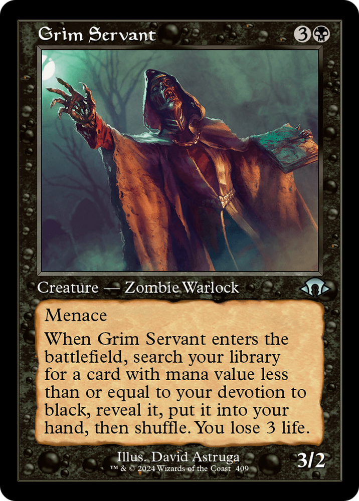 Grim Servant (Retro) [Modern Horizons 3] Magic: The Gathering
