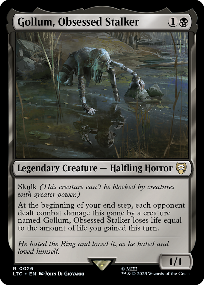 Gollum, Obsessed Stalker [The Lord of the Rings: Tales of Middle-Earth Commander] Magic: The Gathering