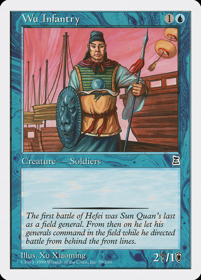 Wu Infantry [Portal Three Kingdoms] Magic: The Gathering