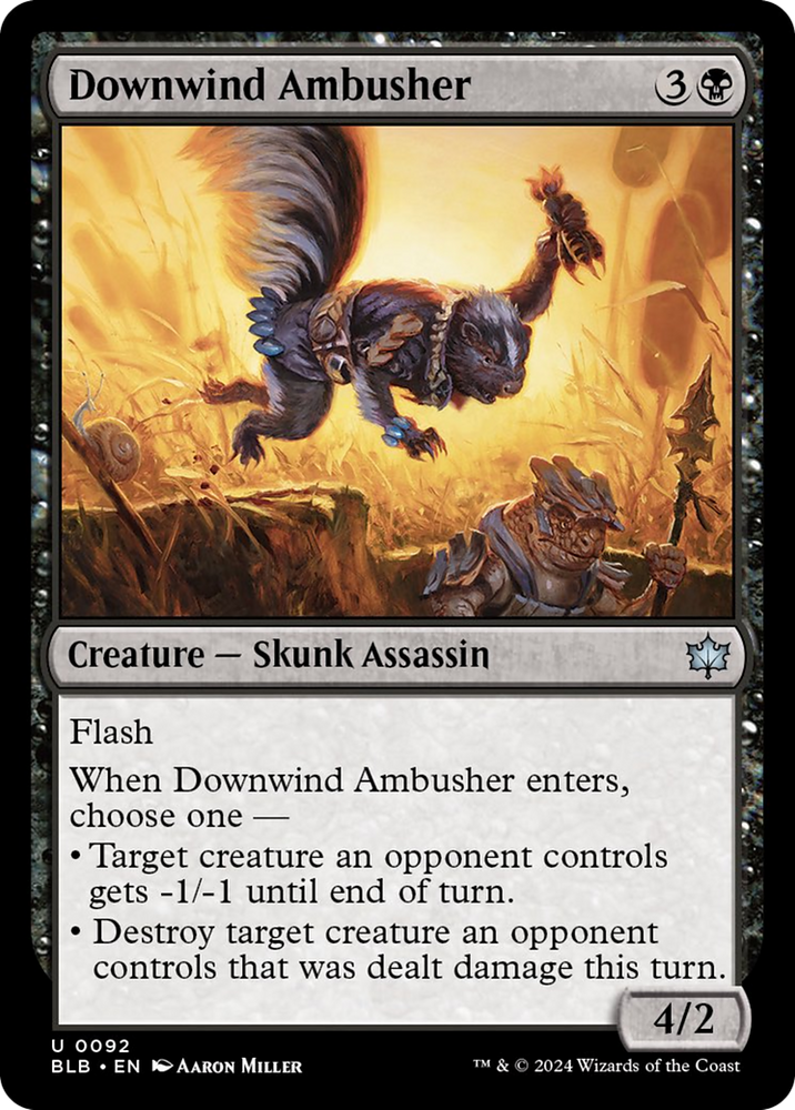 Downwind Ambusher [Bloomburrow] Magic: The Gathering