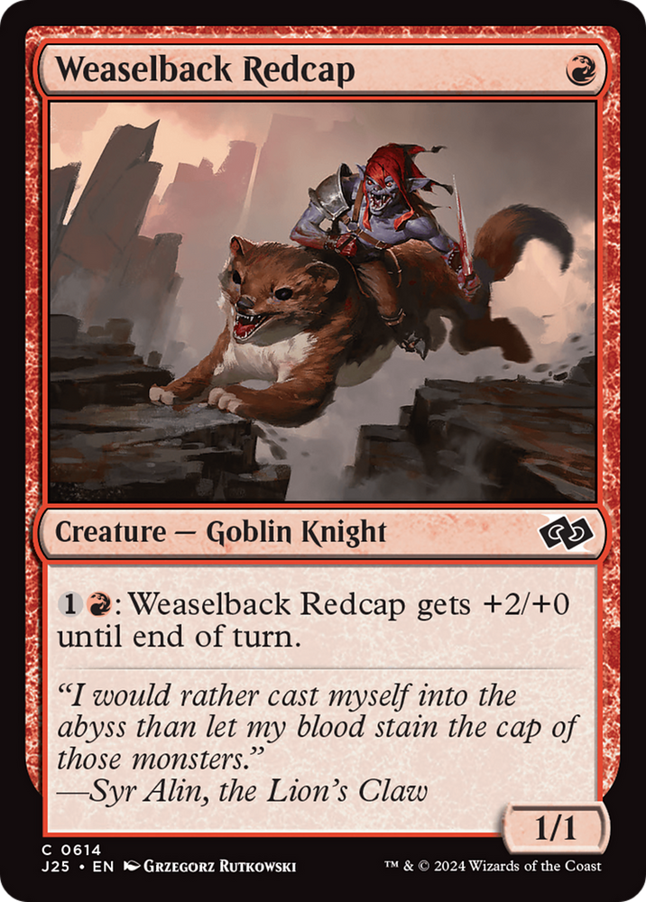 Weaselback Redcap [Foundations Jumpstart] Magic: The Gathering