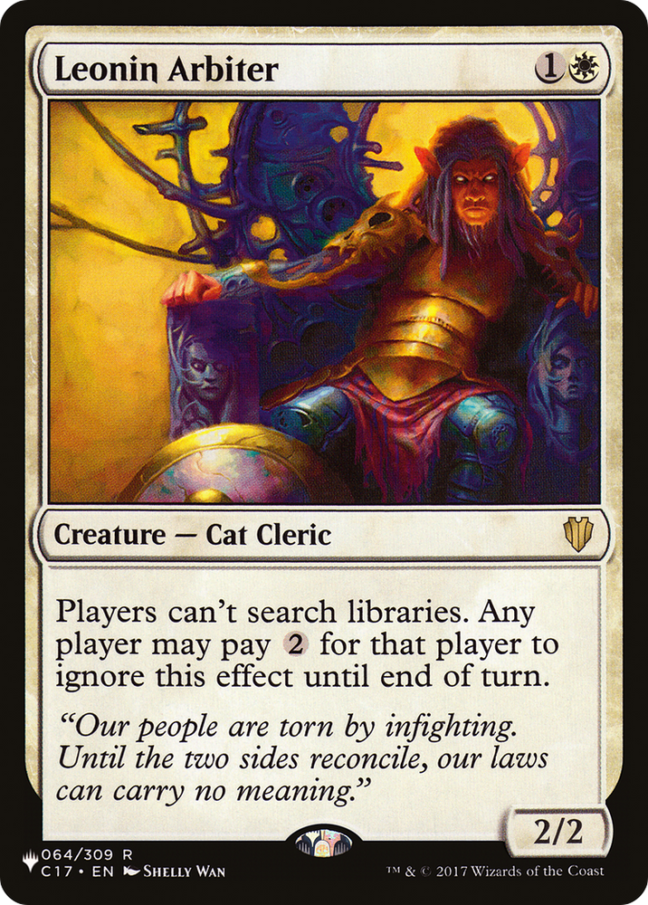 Leonin Arbiter [The List] Magic: The Gathering