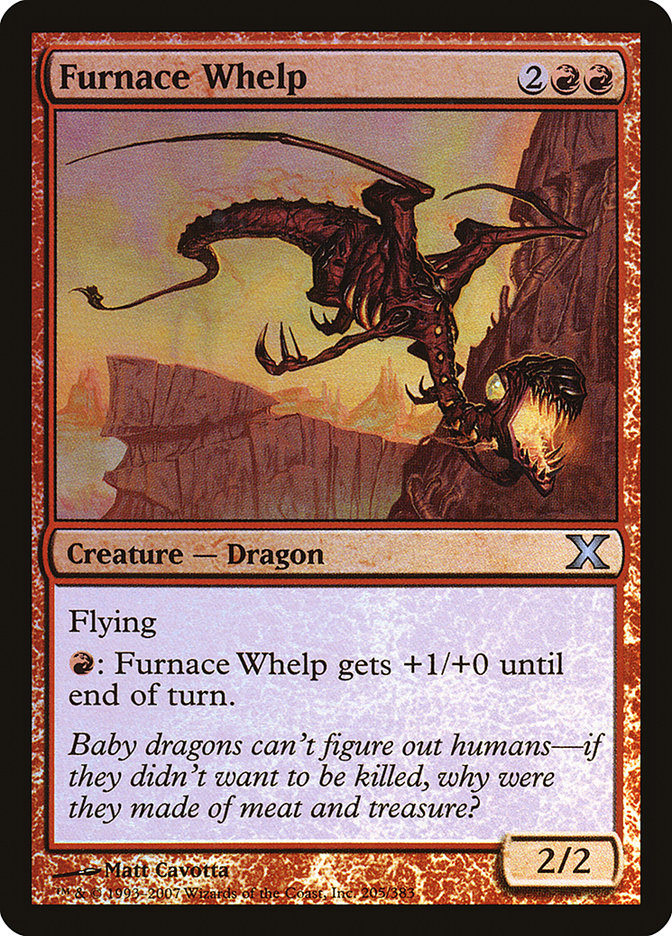 Furnace Whelp (Premium Foil) [Tenth Edition] Magic: The Gathering
