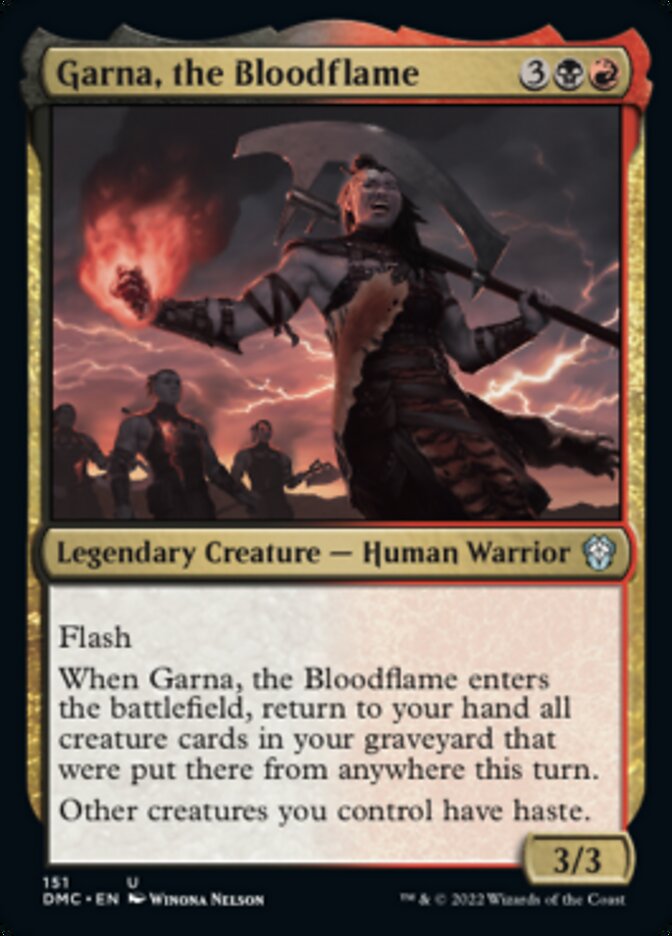 Garna, the Bloodflame [Dominaria United Commander] Magic: The Gathering