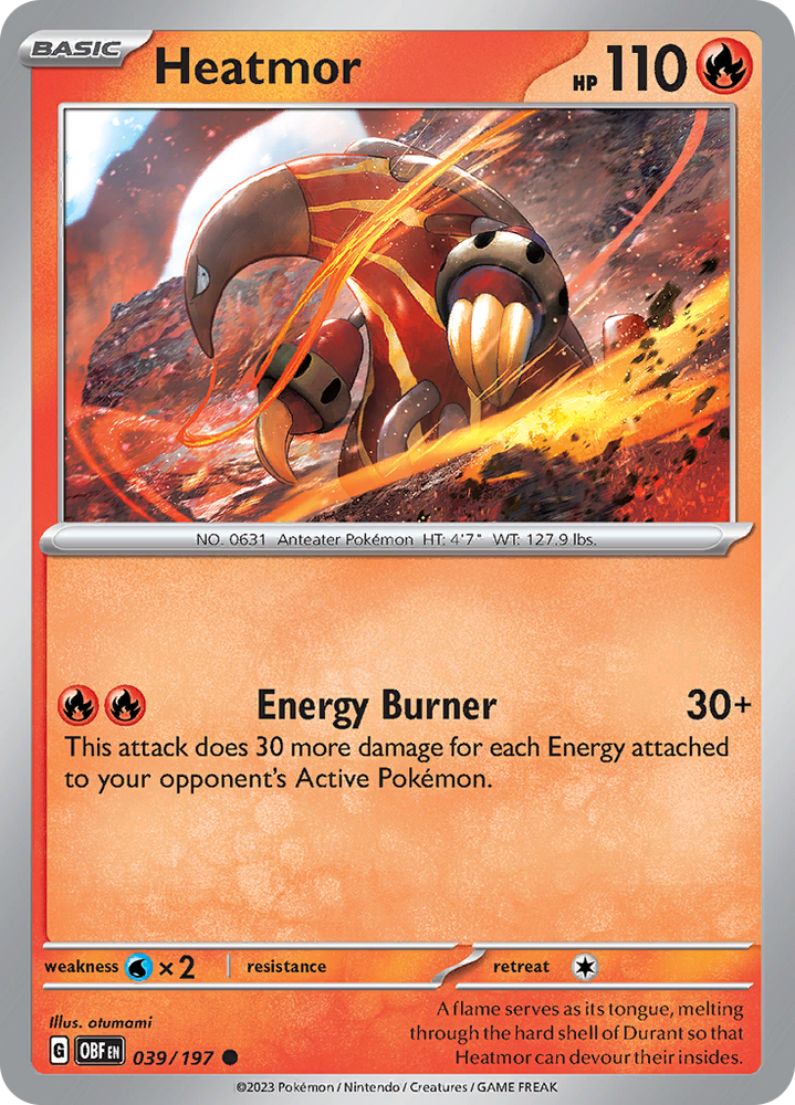 Heatmor (039/197) [Scarlet & Violet: Obsidian Flames] Pokémon