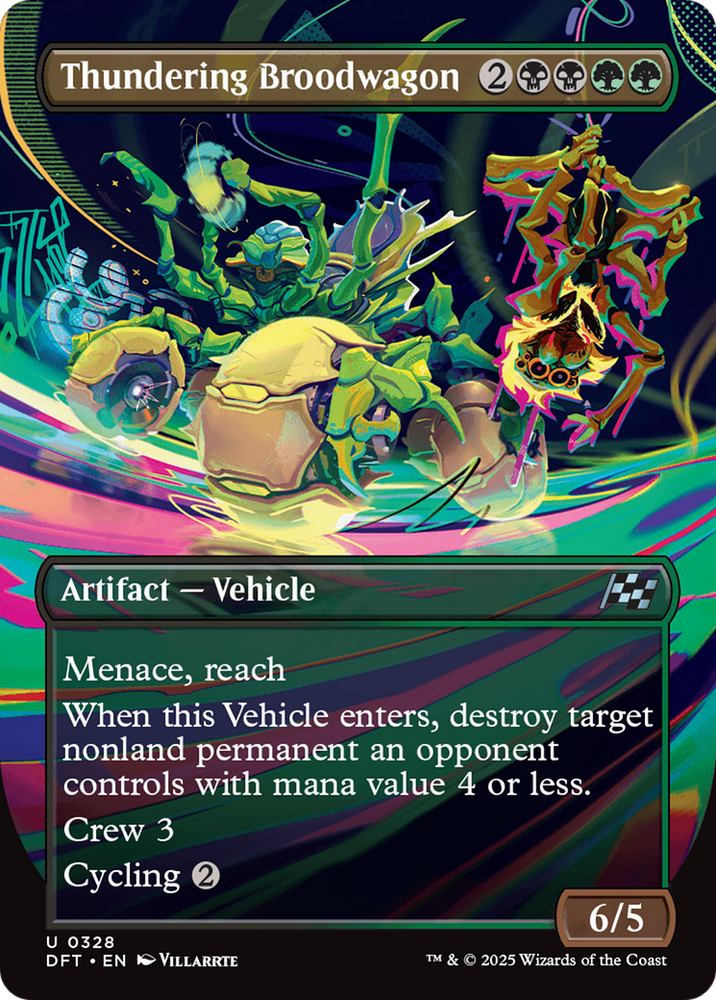 Thundering Broodwagon (Borderless) [Aetherdrift] Magic: The Gathering