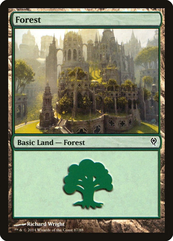 Forest (87) [Duel Decks: Jace vs. Vraska] Magic: The Gathering