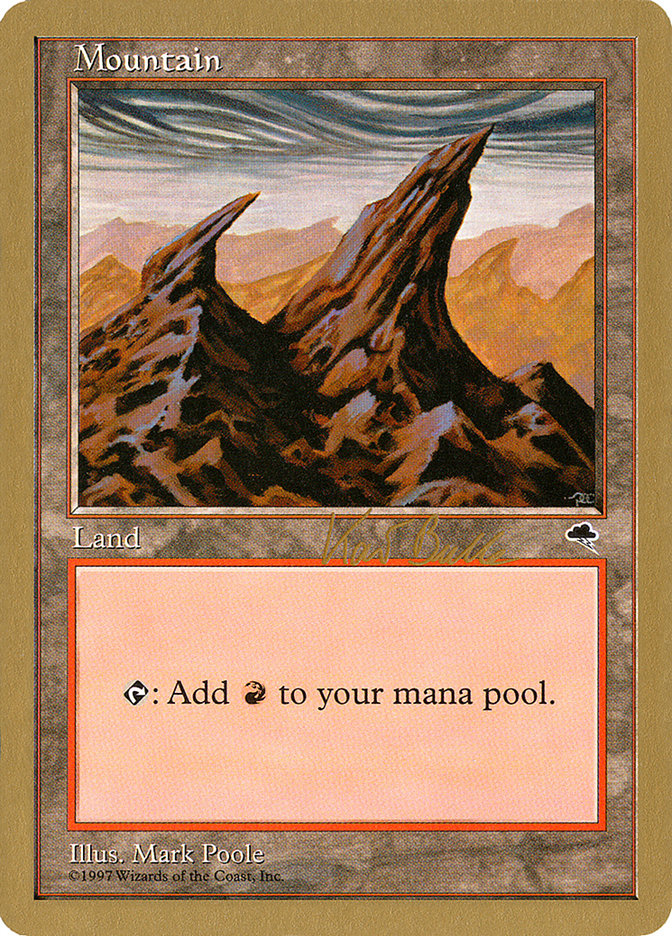 Mountain (kb344) (Kai Budde) [World Championship Decks 1999] Magic: The Gathering