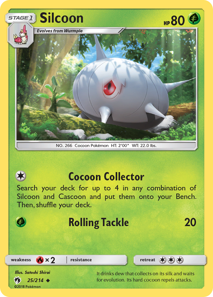 Silcoon (25/214) [Sun & Moon: Lost Thunder] Pokémon