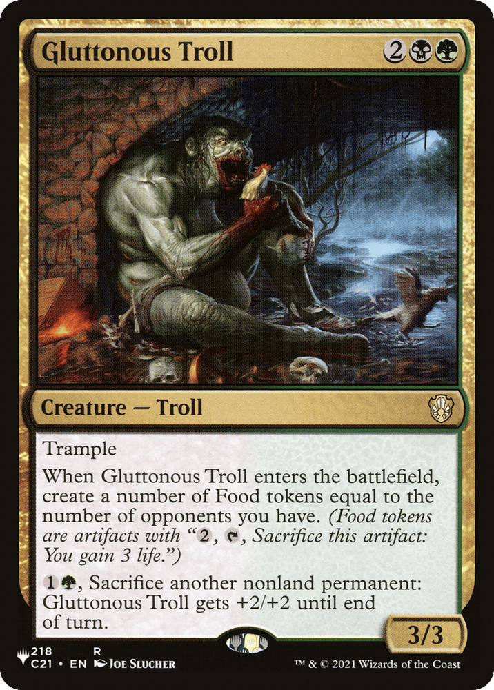 Gluttonous Troll [The List] Magic: The Gathering