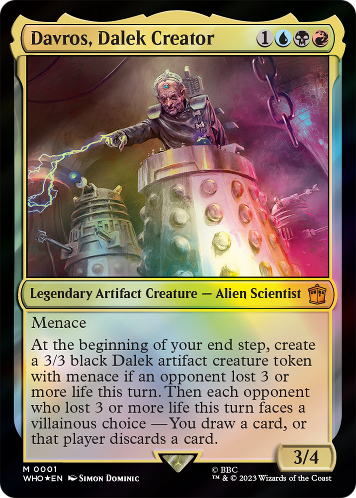 Davros, Dalek Creator [Doctor Who] Magic: The Gathering