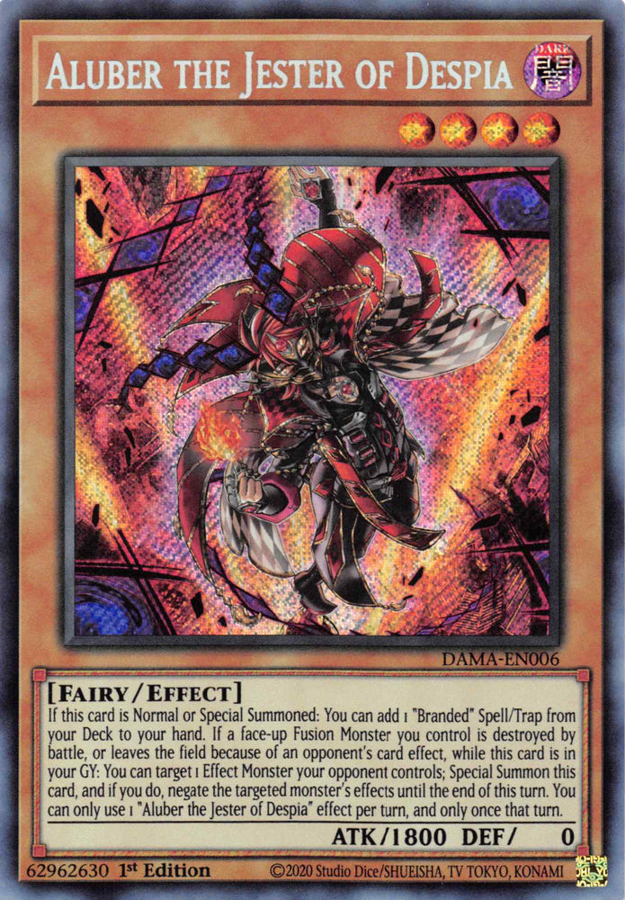 Aluber the Jester of Despia [DAMA-EN006] Secret Rare - Yugioh Cards For Your TCG Needs!