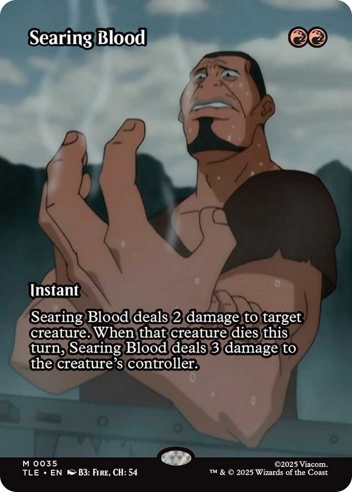 Searing Blood (Borderless) [Avatar: The Last Airbender: Eternal-Legal] Magic: The Gathering