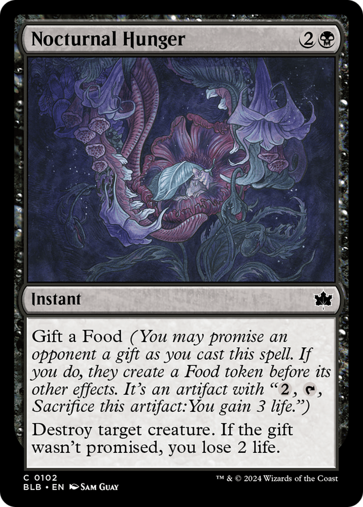 Nocturnal Hunger [Bloomburrow] Magic: The Gathering