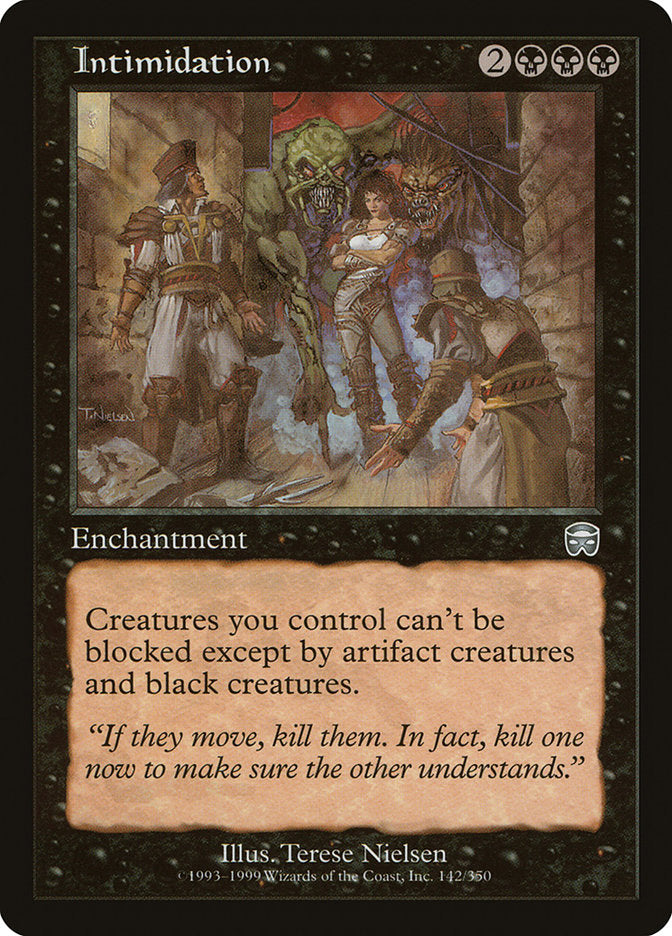 Intimidation [Mercadian Masques] Magic: The Gathering