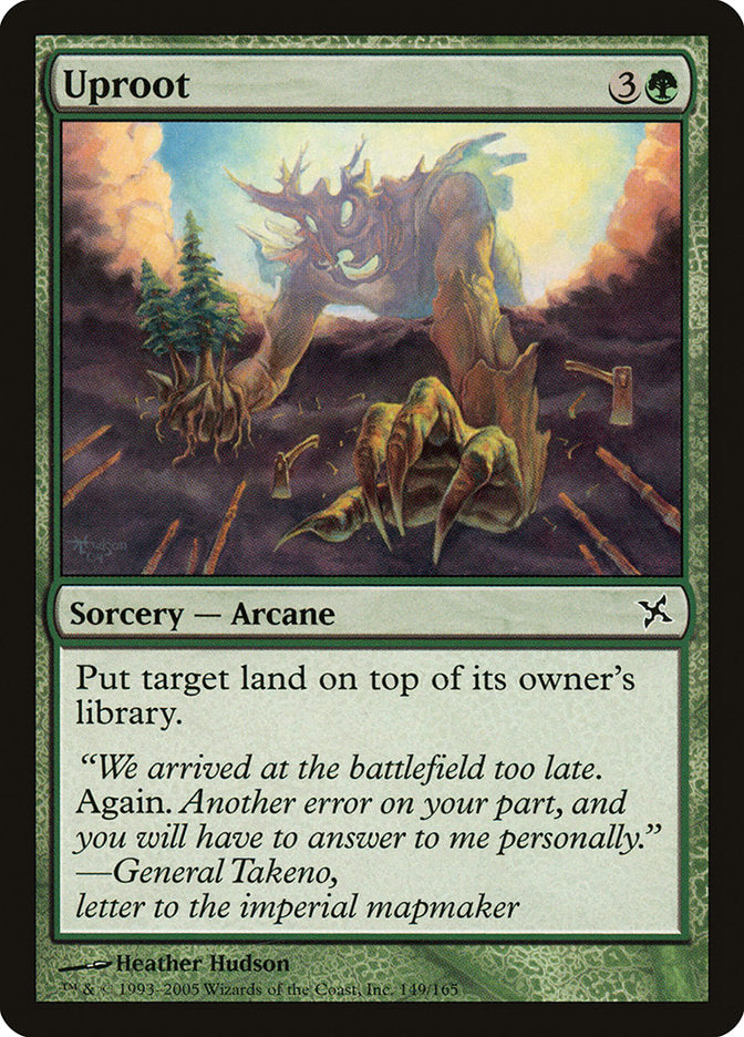 Uproot [Betrayers of Kamigawa] Magic: The Gathering